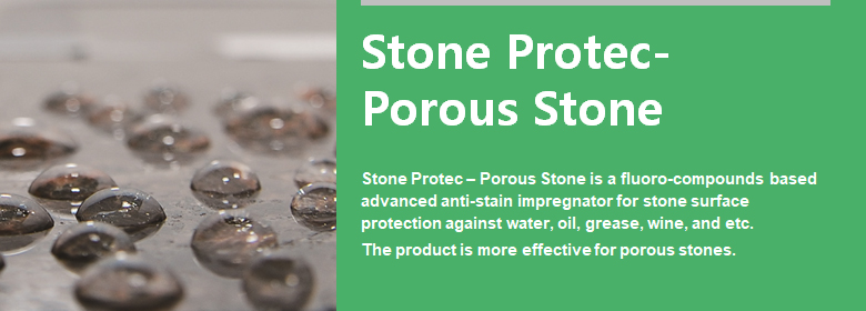 ConfiAd® Stone Protec - Porous Stone is a fluoro-compounds based advanced anti-stain impregnator for stone surface protection against water, oil, grease, wine, etc.
The product is more effective for porous stones.